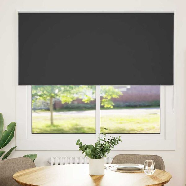 vidaXL roleta Blackout Black 150x130 cm &Scaron;&iacute;rka l&aacute;tky 146,6 cm Polyester