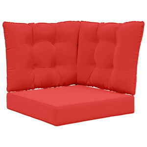 vidaXL Vank&uacute;&scaron; na vonkaj&scaron;iu pohovku Polyester Červen&aacute; 50,5 x 50,5 cm