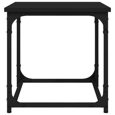 vidaXL Príručný stolík čierny 40x40x40 cm spracované drevo