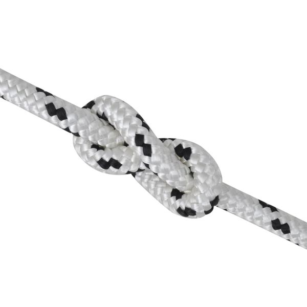vidaXL Spletané lodné lano, polyester 8 mm x 50 m