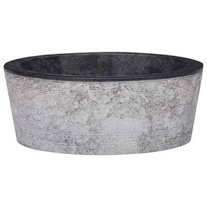 vidaXL Um&yacute;vadlo čierne &Oslash;40x15 cm mramor