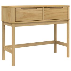 vidaXL Konzolov&yacute; stol&iacute;k FLORO hned&yacute; 89,5x36,5x73 cm borovicov&yacute; mas&iacute;v