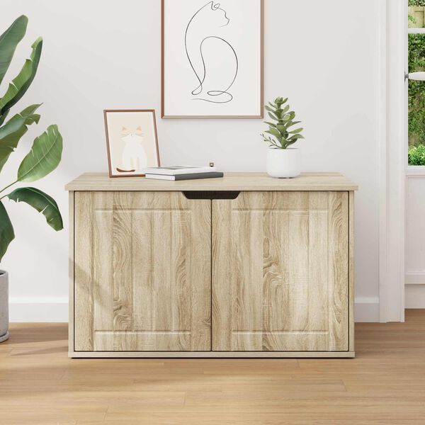 vidaXL Mačka Dom Sonoma 85 x 55 x 50,5 cm Kompozitn&eacute; drevo