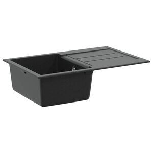 vidaXL Drez Čierna 780 x 500 mm 80% Kv&aacute;rc a 20% Živica