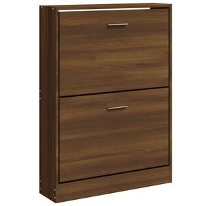 vidaXL Botn&iacute;k Hned&yacute; dub 59x17x81 cm spracovan&eacute; drevo