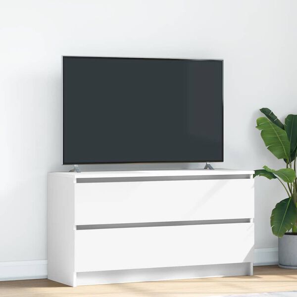TV Skrinka vidaXL Biela 100x35x54 cm Drevo