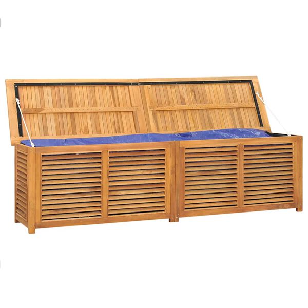 vidaXL Z&aacute;hradn&yacute; &uacute;ložn&yacute; box s vreckom 200x50x55 cm mas&iacute;vny teak