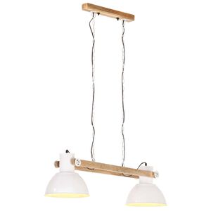 vidaXL Industri&aacute;lna z&aacute;vesn&aacute; lampa 25 W biela 109 cm E27