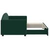 vidaXL Denn&aacute; posteľ s rozkladacou posteľou tmavozelen&aacute; 80x200 cm zamat