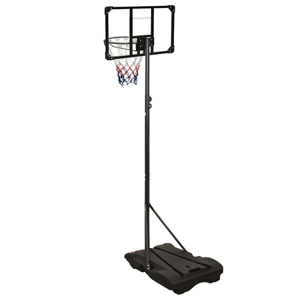 vidaXL Basketbalov&yacute; stojan priehľadn&yacute; 216-250 cm polykarbon&aacute;t