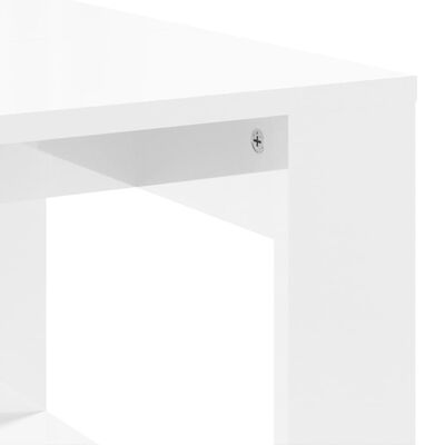 vidaXL Konferenčný stolík lesklý biely 102x50x35 cm kompozitné drevo
