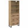 vidaXL Highboard 2 ks Remeseln&yacute; dub 69,5 x 34 x 180 cm