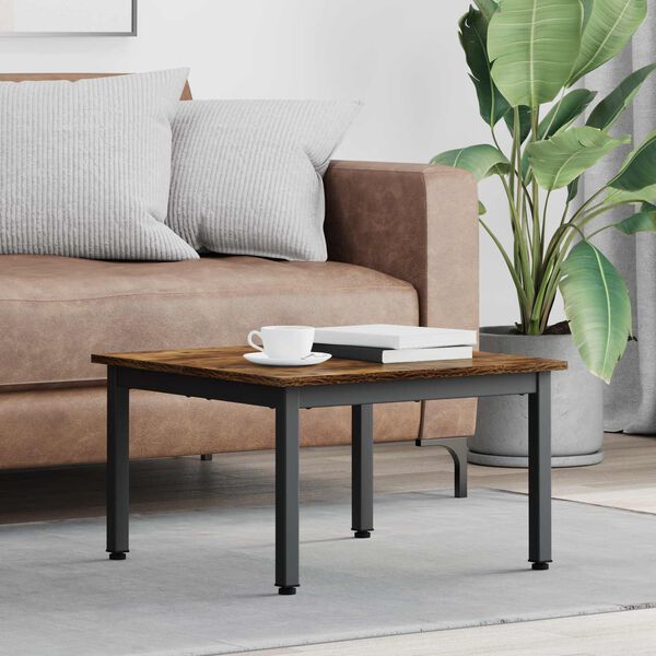 vidaXL Konferenčn&yacute; stol&iacute;k Dymov&aacute; dub 60 x 60 x 36 cm Kompozitn&eacute; drevo