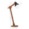 vidaXL Stojanová lampa čierna masívne mangovníkové drevo E27
