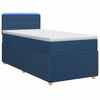 vidaXL Posteľ boxspring s matracom Modr&aacute; 100 x 200 cm L&aacute;tka