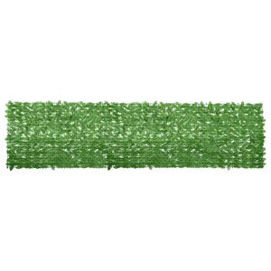 vidaXL Balk&oacute;nov&aacute; mark&iacute;za so zelen&yacute;mi listami 400x100 cm