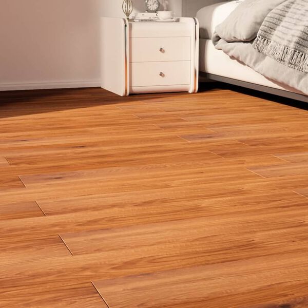 vidaXL Samolepiace podlahov&eacute; dosky z PVC 5,02 m&sup2; 2 mm hned&eacute; drevo