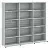 vidaXL CD skrinka siv&aacute; sonoma 100x23x89,5 cm spracovan&eacute; drevo