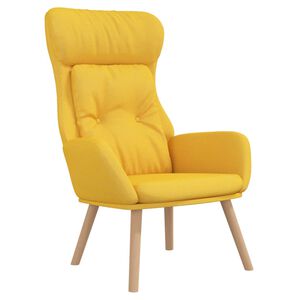 vidaXL Relaxačn&eacute; kreslo horčicovo-žlt&eacute; l&aacute;tkov&eacute;