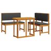 vidaXL Z&aacute;hradn&yacute; bistro set 3 pcs Hned&aacute; Pevn&eacute; ak&aacute;ciov&eacute; drevo