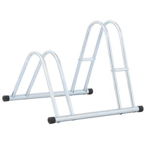 vidaXL Stojan na 2 bicykle podlahov&yacute; voľne stojaci pozinkovan&aacute; oceľ