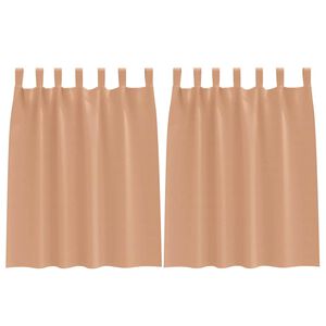 vidaXL Z&aacute;clony na zatemnenie s kr&uacute;žkami 2 ks Svetlohned&aacute; 140 x 140 cm