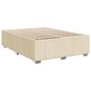 vidaXL Posteľn&yacute; r&aacute;m boxspring s matracom kr&eacute;mov&yacute; 140x200 cm l&aacute;tka