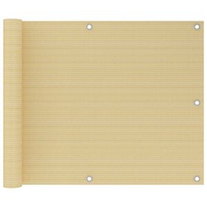 vidaXL Balk&oacute;nov&aacute; mark&iacute;za b&eacute;žov&aacute; 75x400 cm HDPE