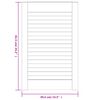 vidaXL Lamelov&eacute; dvierka na skrinku 2 ks, biele 61,5x39,4 cm , borovica