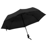 vidaXL Automatický skladací dáždnik čierny 95 cm