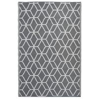 Esschert Design Vonkajší koberec 180x121 cm, sivo biely OC25