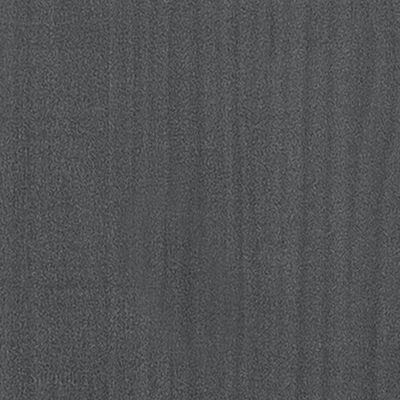 vidaXL Posteľný rám, sivý, borovicový masív 135x190 cm, dvojlôžko