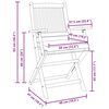 vidaXL Skladacia stolička 4 pcs Sivá 49 x 57.5 x 92 cm Akáciový masív