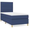 vidaXL Posteľn&yacute; r&aacute;m boxsping s matracom modr&yacute; 80x200 cm l&aacute;tka