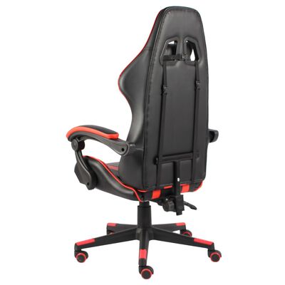 vidaXL Herná stolička čierna a červená umelá koža
