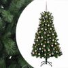 vidaXL Umel&yacute; kĺbov&yacute; vianočn&yacute; stromček s vianočn&yacute;mi guľami 150 cm