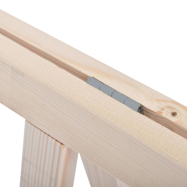 vidaXL Skladacie stavebn&eacute; kozy 2 ks, borovicov&eacute; drevo