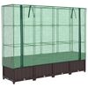 vidaXL Z&aacute;hon s krytom na sklen&iacute;k ratanov&yacute; vzhľad 160x40x138 cm