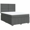 vidaXL Boxspring posteľ s matracom tmavosivá 160x200 cm látka