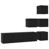vidaXL Zostava TV skriniek 6 pcs 60 x 30 x 30 cm Čierny dub