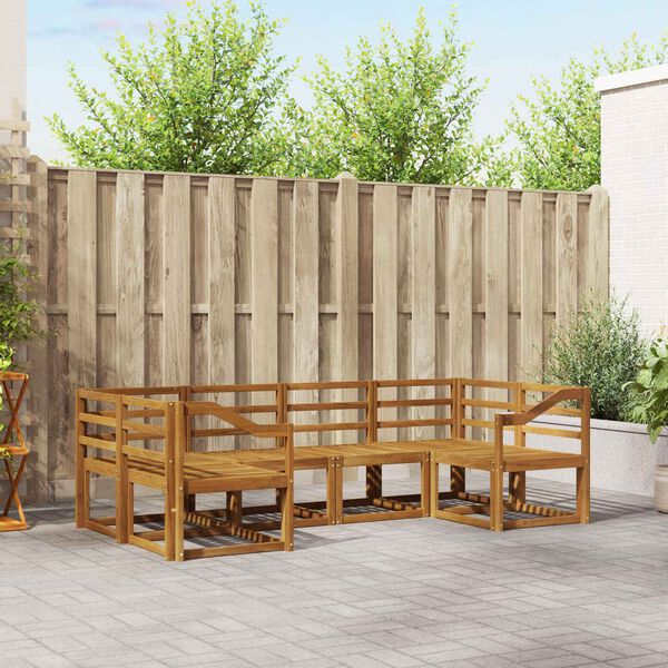 vidaXL Z&aacute;hradn&aacute; s&uacute;prava gaučov 6 pcs Pr&iacute;rodn&aacute; Pevn&eacute; ak&aacute;ciov&eacute; drevo