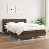 vidaXL Boxspring posteľ s matracom tmavohned&aacute; 140x190 cm l&aacute;tka