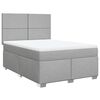 vidaXL Boxspring posteľ s matracom bledosiv&yacute; 140x190 cm l&aacute;tka