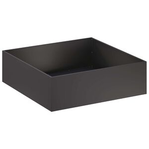 vidaXL Z&aacute;hradn&yacute; kvetin&aacute;č Čierna 80 x 80 x 30 cm Studen&yacute; valcovan&yacute; oceľ