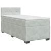 vidaXL Posteľ boxspring s matracom Svetlosiv&aacute; 90 x 200 cm Zamat