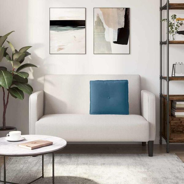 vidaXL Podu&scaron;ka na chrb&aacute;t Modr&aacute; 50 x 45 cm Kord&uacute;rov&aacute; tkanina