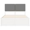 vidaXL R&aacute;m postele s čal&uacute;nen&yacute;m čelom Svetlosiv&aacute; 120 x 190 cm