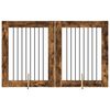 vidaXL Br&aacute;na pre psov so stojanmi 2 pcs Dymov&yacute; dub 80 x 100 cm