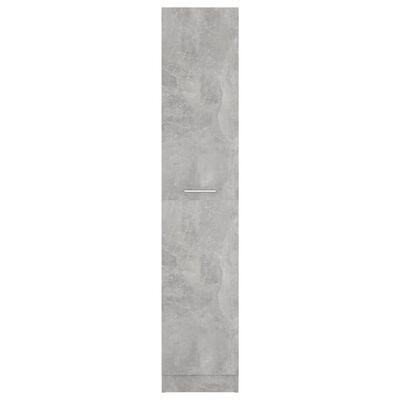 vidaXL Úložná skrinka, betónovo sivá 30x42,5x150 cm, kompoztiné drevo
