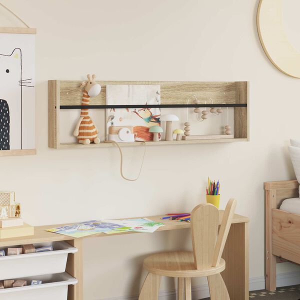 vidaXL Reg&aacute;l na časopisy Sonoma dub 100 x 12 x 30 cm Kompozitn&eacute; drevo